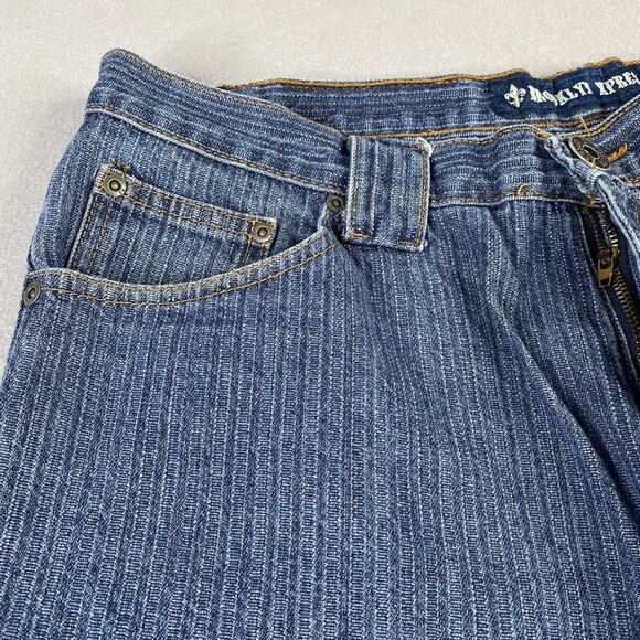 VTG Brooklyn Express Shorts Mens 40 (37) Blue Denim Baggy Loose Skater Y2K Jeans - Picture 6 of 10